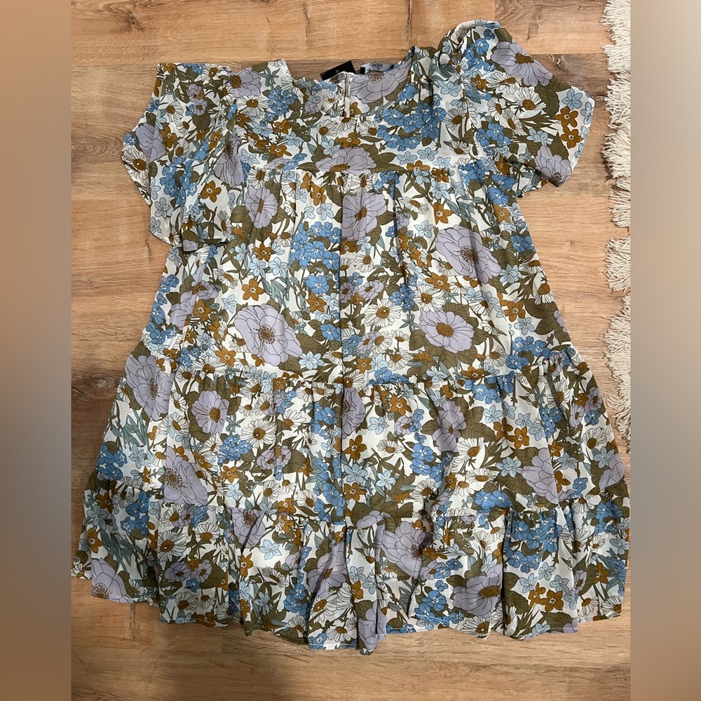 Tiered floral dress